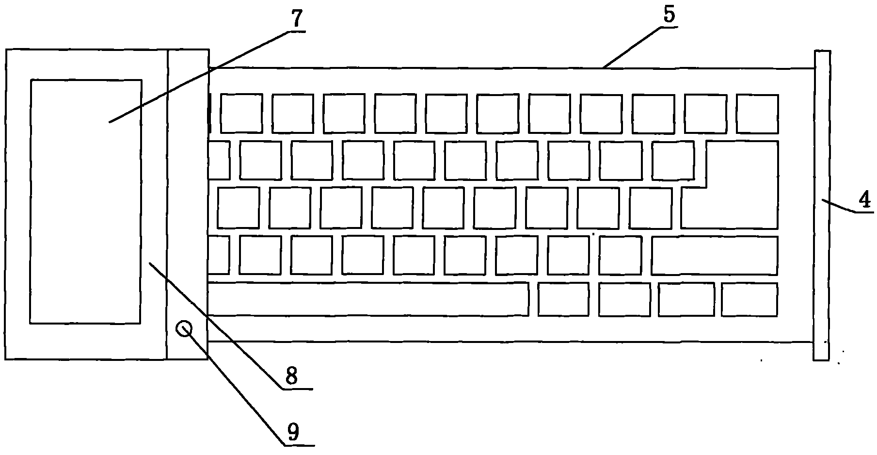 cn101764862a_键盘隐藏式手机失效