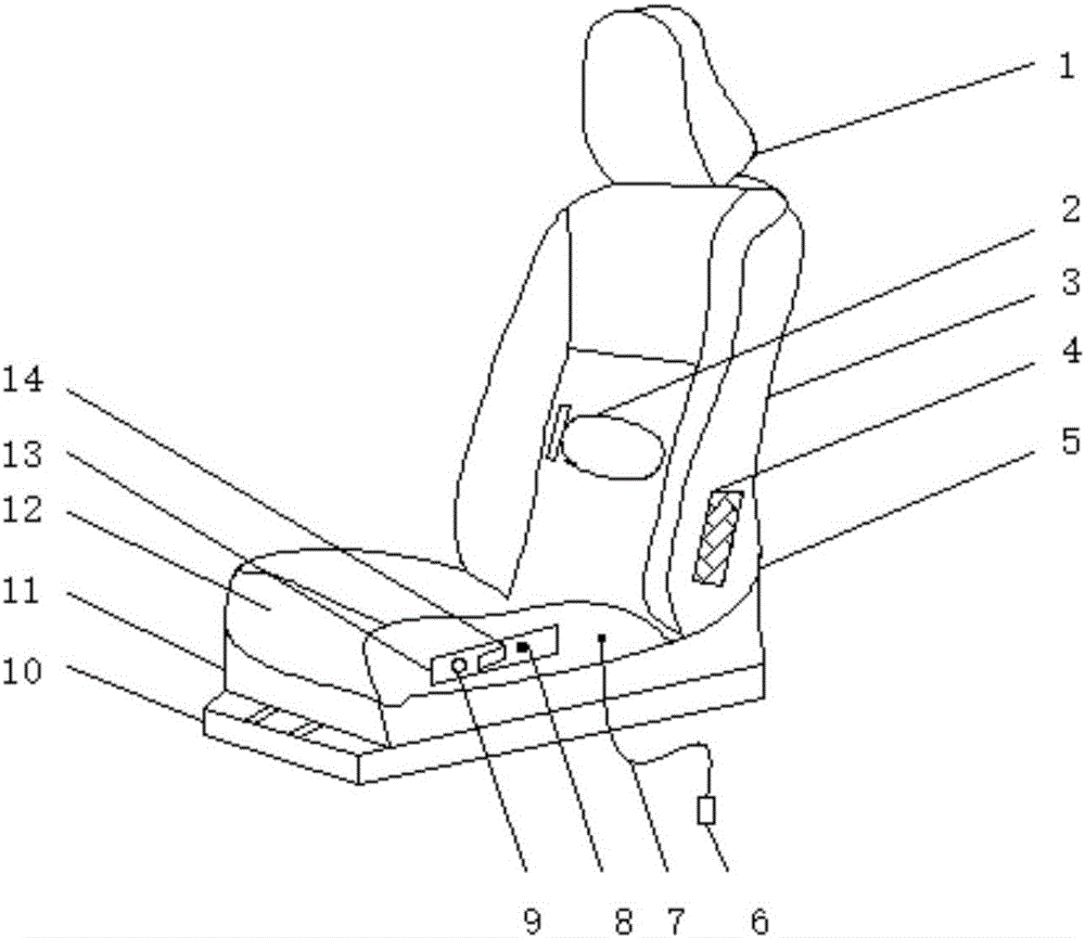 cn106314227a_一种长途汽车防止疲劳驾驶座椅在审