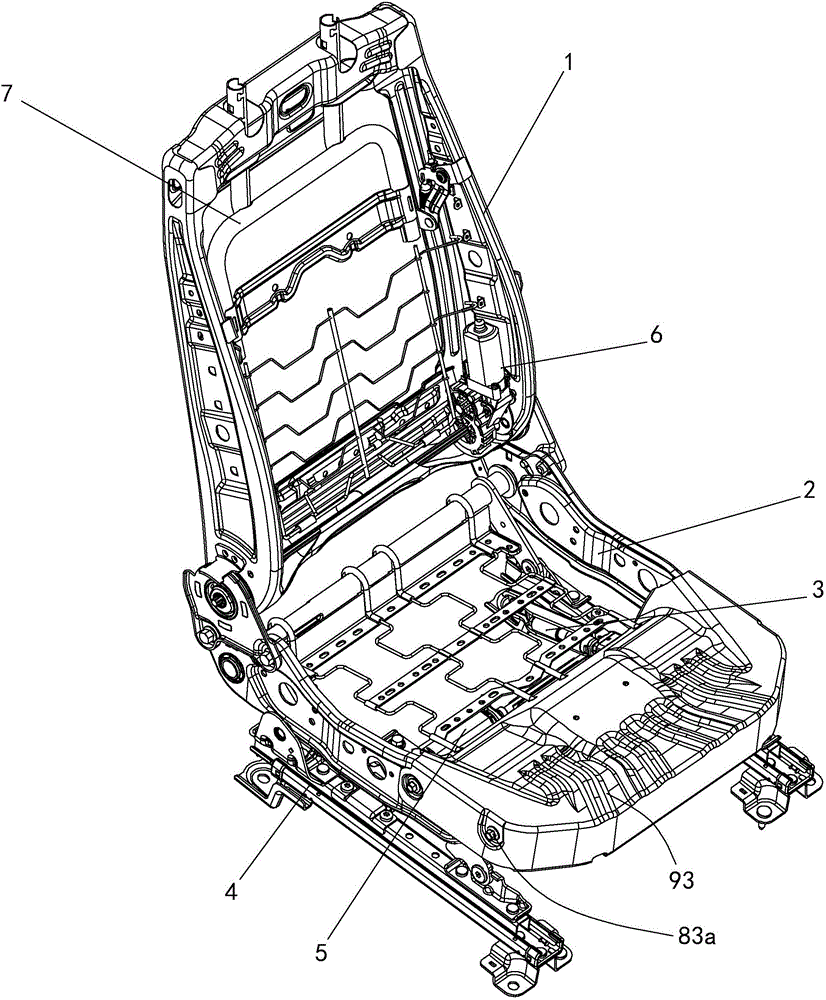 cn106427713a_一种结构简单且轻量化高强度的汽车座椅骨架及座椅在审
