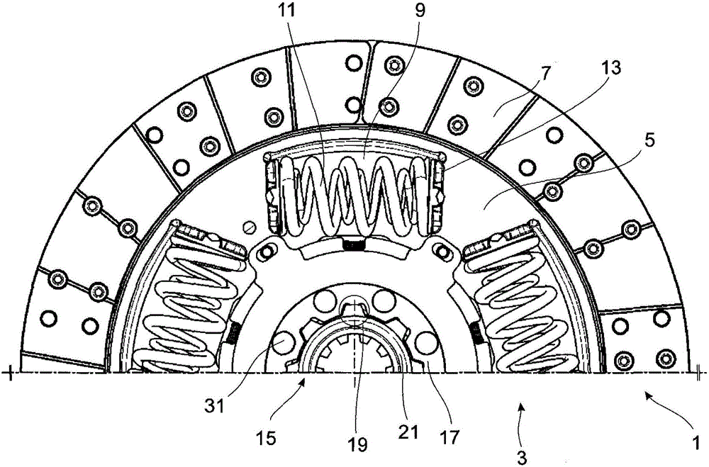 cn107524718a_具有与摆动角相关的摩擦装置的扭转减振器在审