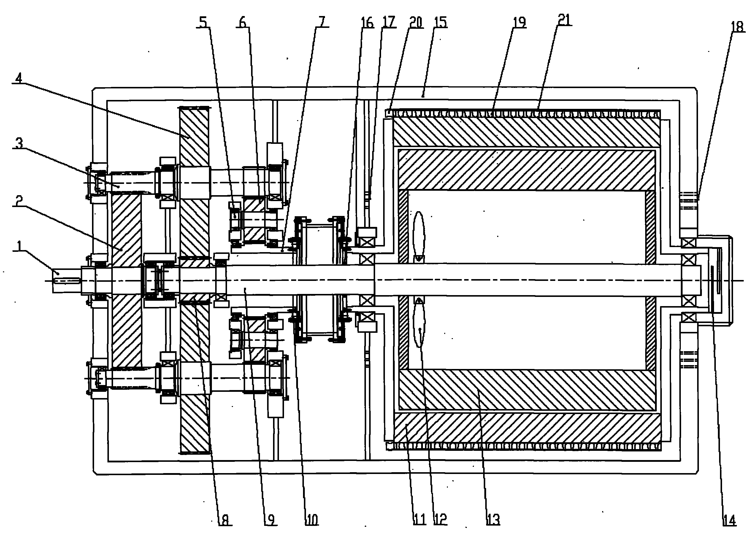 cn101741176b_一体化双转子发电机失效