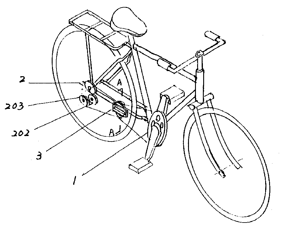 摘要 一种自行车,三轮车省力传动装置,安装在中轴和后轴传动链之间
