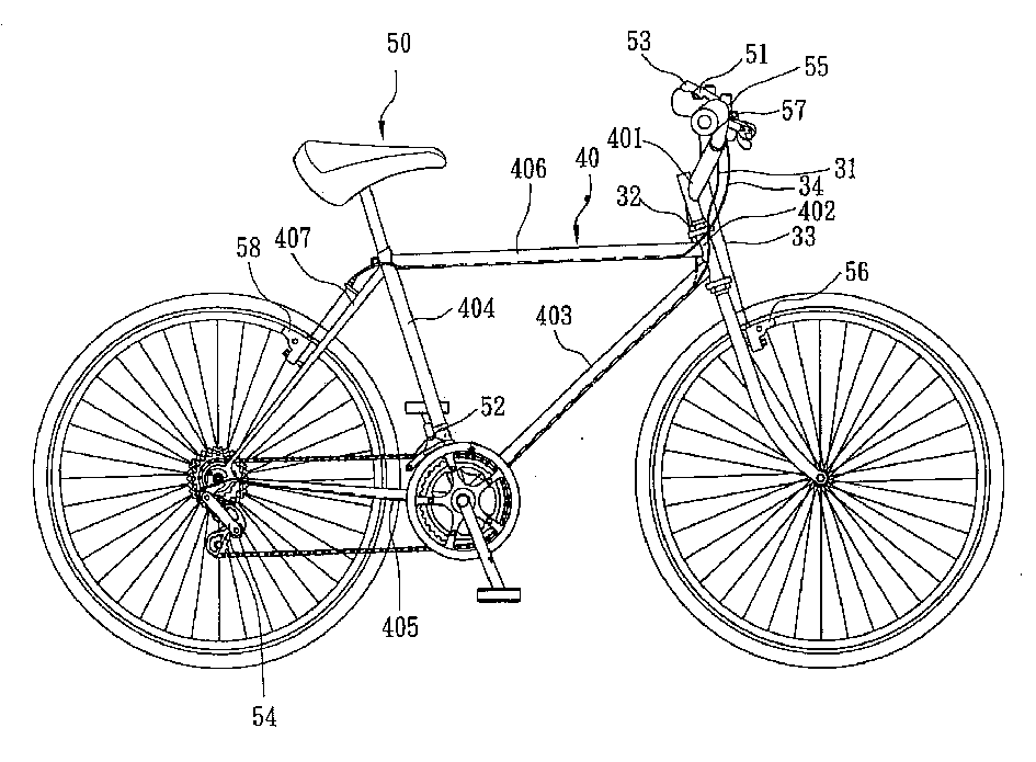 公开(公告)号 cn2441724y 公开(公告)日 2001-08-08 发明名称 自行车