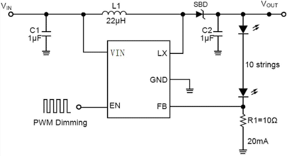 cn203193972u_一种高效率pwm调光led驱动电路有效