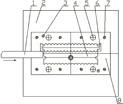 cn203751091u_凸凹模四面刃口冲齿模具失效