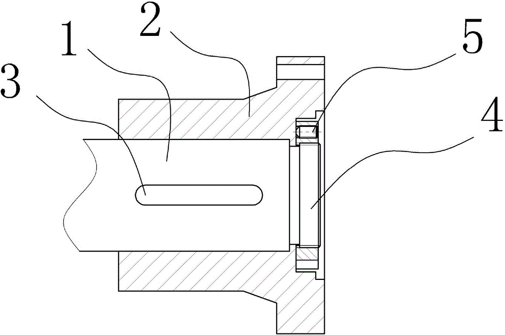 cn204283974u_一种水泵轴端螺母锁紧结构有效