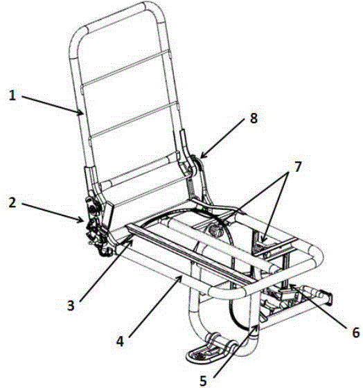 cn204323113u_一种可自动折叠翻转的汽车座椅失效
