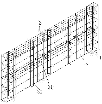 cn206256541u_一种钢管组合柱与双向加劲钢板剪力墙构成的建筑结构