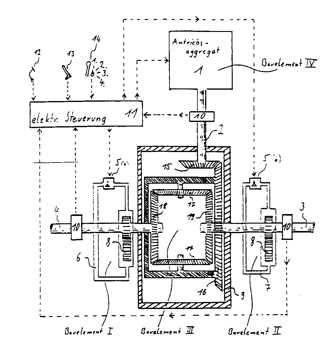 electronically controlled stepless torque distributor with