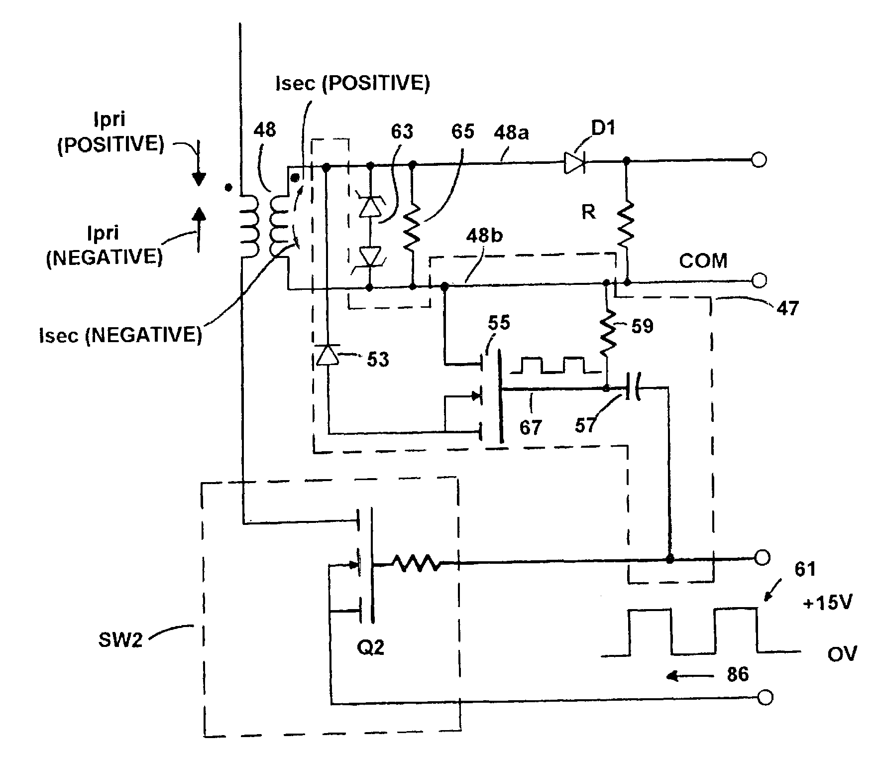 us5923548(a)_active clamp used to maintain proper current