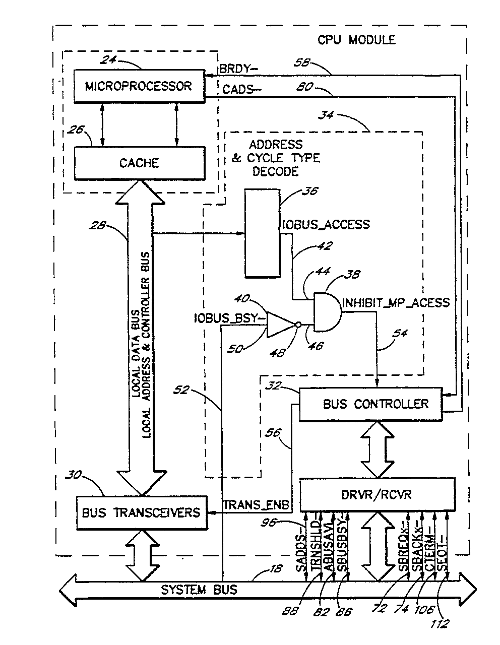 us5426740(a)_signaling protocol for concurrent bus