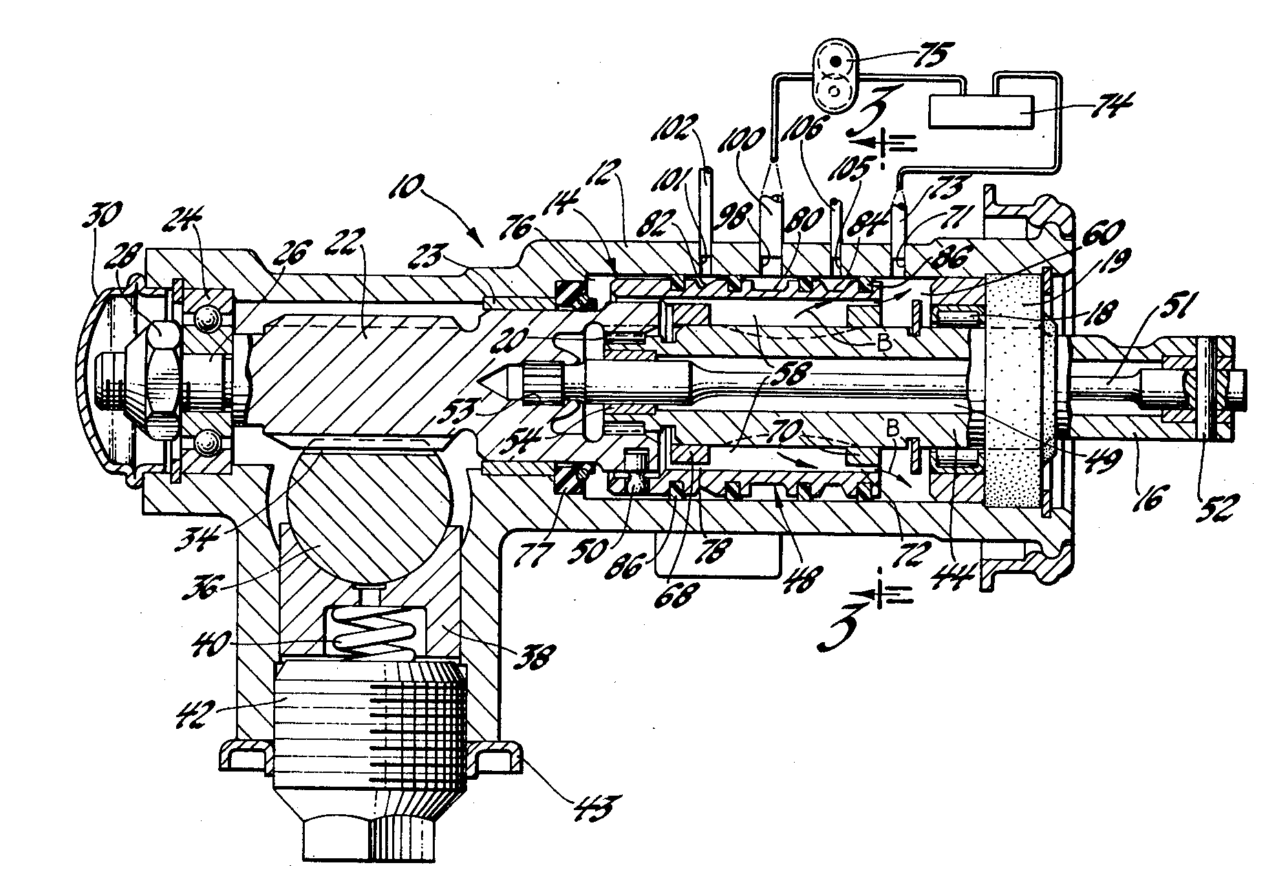 us4454801(a)_power steering gear and open center rotary valve