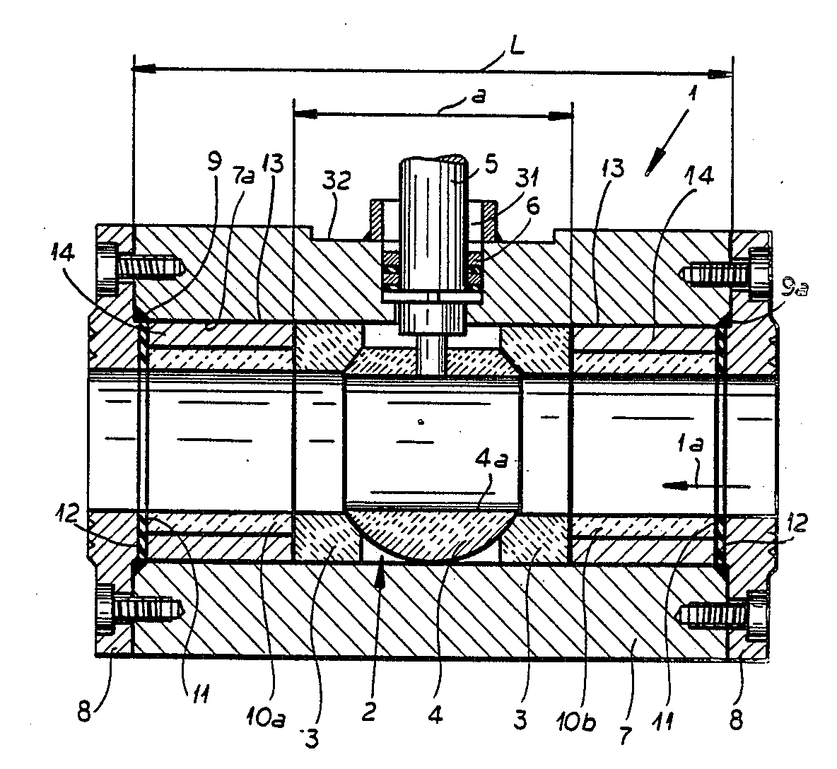 us4771803(a)_ball cock with sinter ceramic valve seat and valve